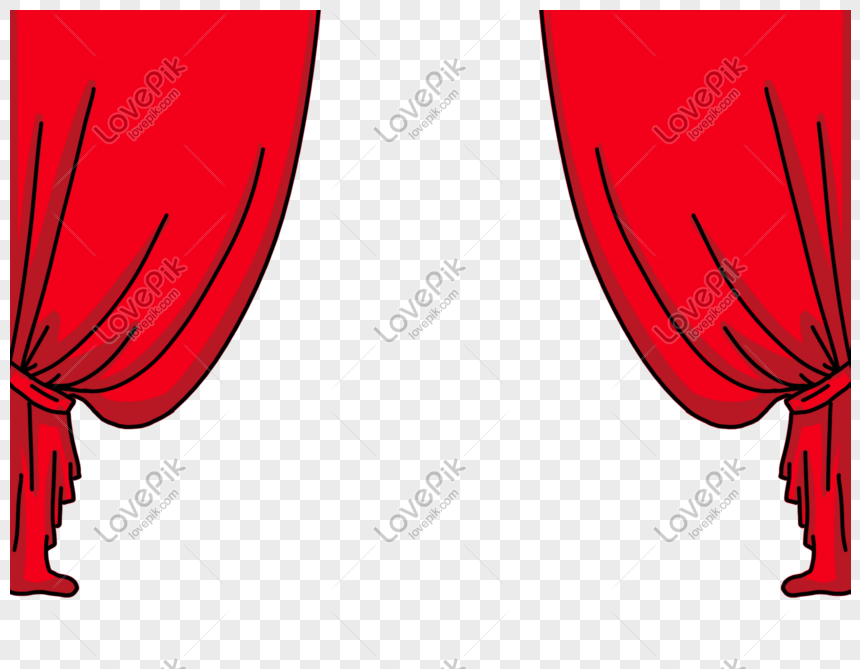 Cartoon Hand Drawn Red Curtain PNG Transparent Background And Clipart Image  For Free Download - Lovepik | 611643270