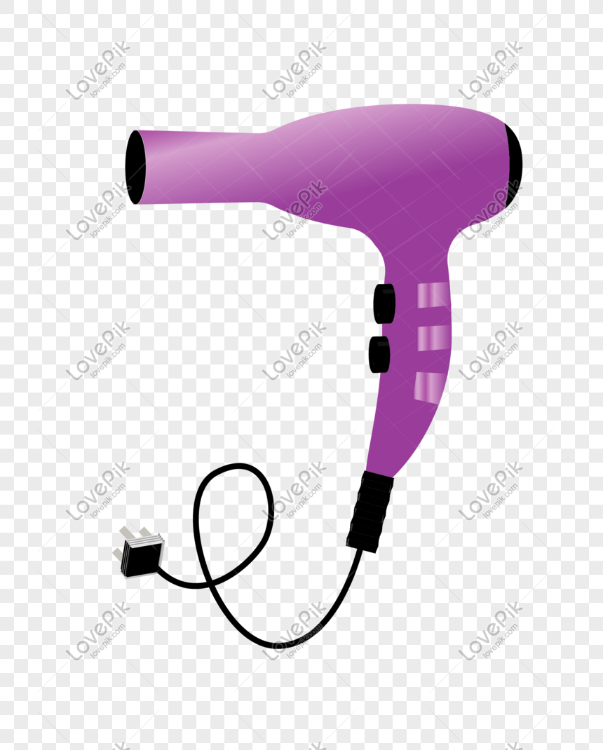 Hand Drawn Purple Hair Dryer Illustration PNG Image And Clipart Image For  Free Download - Lovepik | 611639148