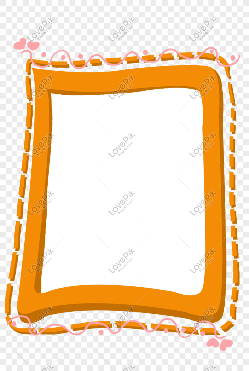 Hand Drawn Cute Photo Frame Decorative Pattern PNG Hd Transparent ...