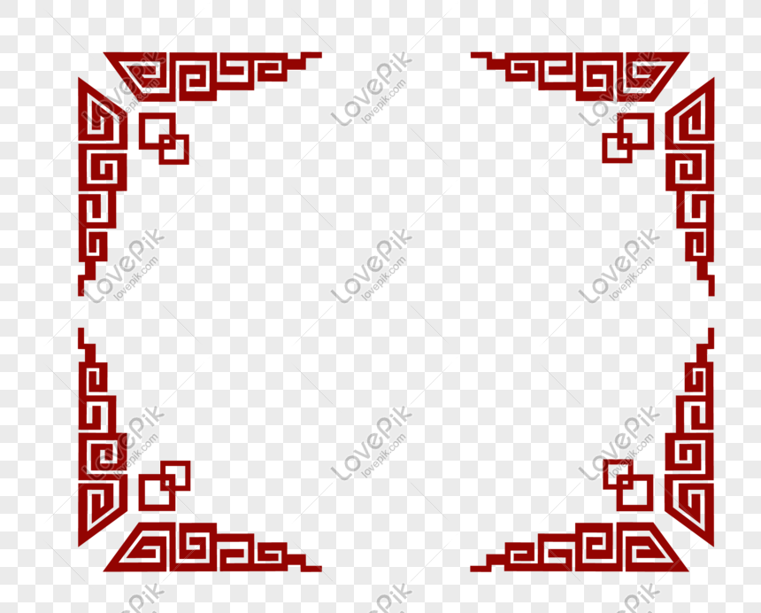 Crimson Pattern Frame Illustration Png Image Picture Free Download Lovepik Com