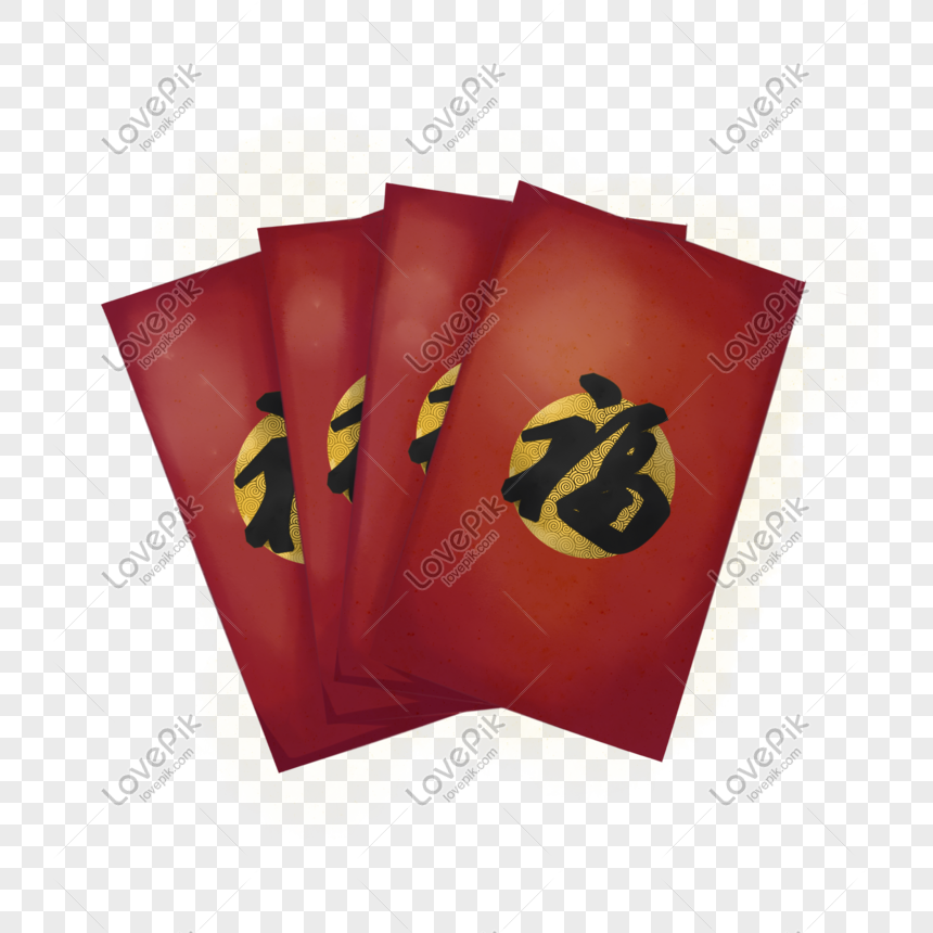 Happy New Year Money Red Packet, Everything Goes Well, Big Red Envelope,  Lucky Money PNG Transparent Image and Clipart for Free Download
