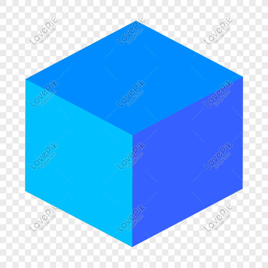 カラフルな青い四角無料イラストイメージ グラフィックス Id