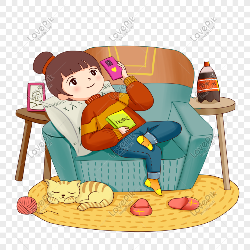 Hand Drawn House Life Call Illustration PNG Picture And Clipart Image ...