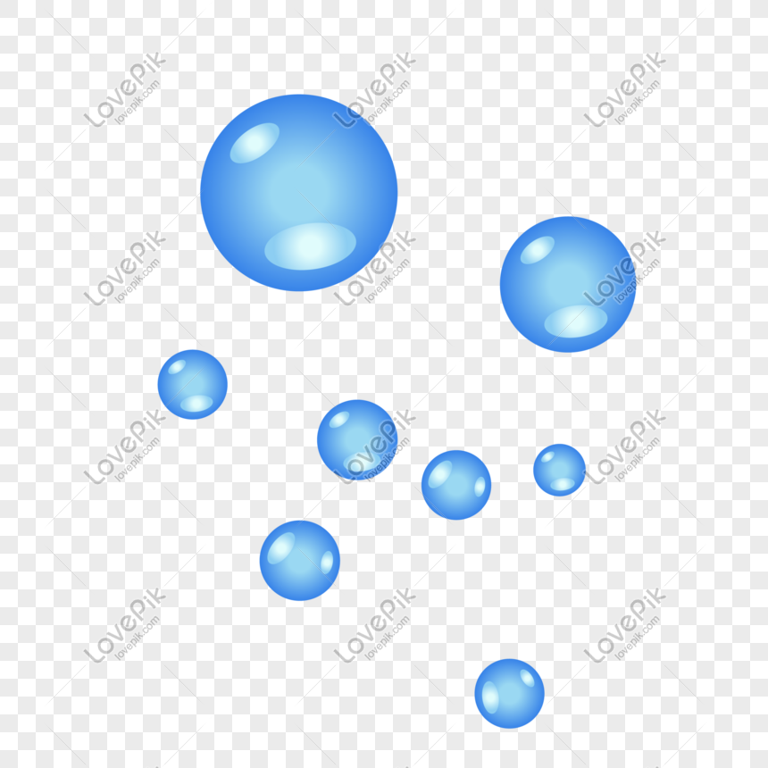 illustration de bulle d'eau avec vecteur de style dessin animé