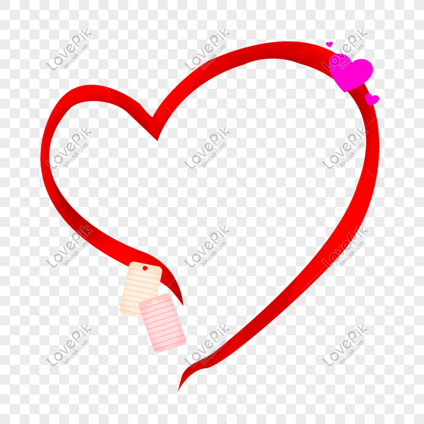 red heart design png