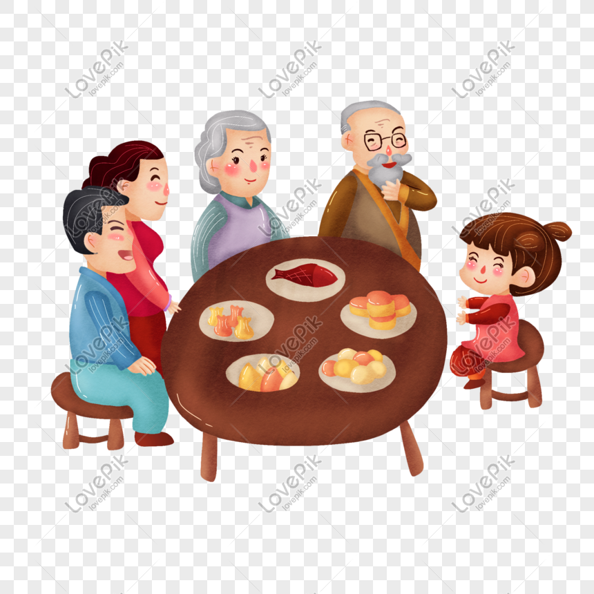 Hand Painted Big Cold Eating Pastry Png PNG Transparent And Clipart ...