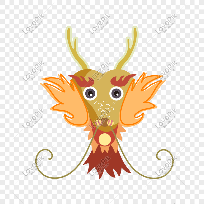 Hand Drawn Golden Dragon Head Illustration PNG Free Download And Clipart  Image For Free Download - Lovepik | 611700063