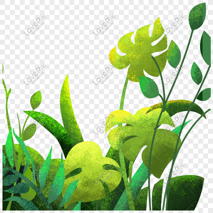 Green Gradient Plant Free Map PNG Free Download And Clipart Image For ...