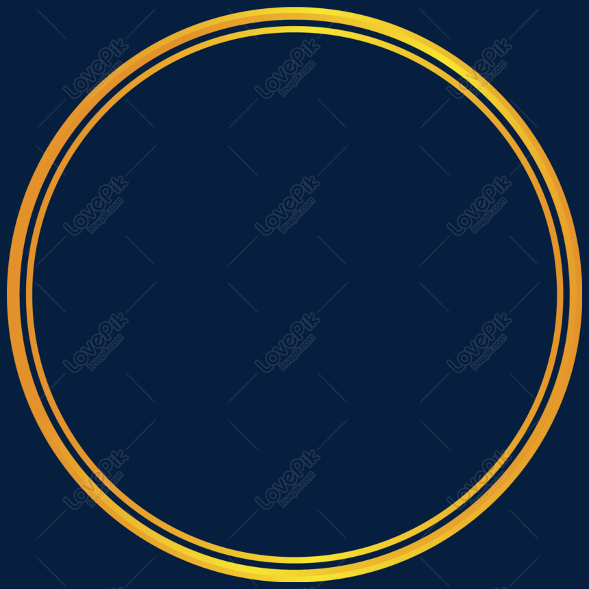 Ring Golden Cartoon Style Border PNG Transparent And Clipart Image For ...