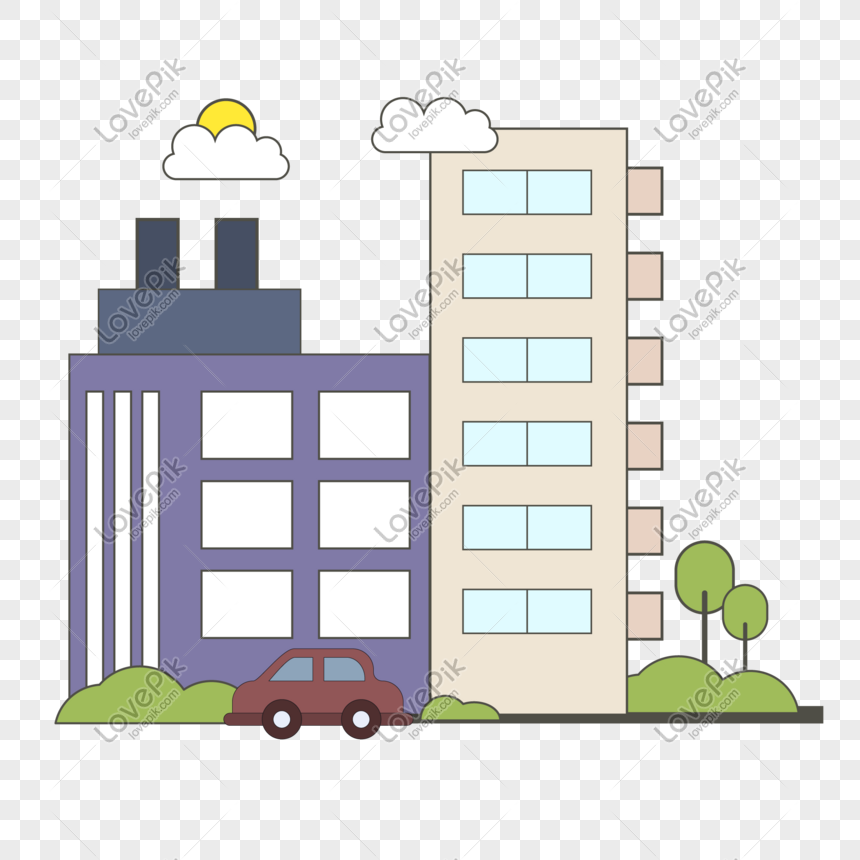 Cartoon Wind City Senior Residence PNG Hd Transparent Image And Clipart  Image For Free Download - Lovepik | 611707364