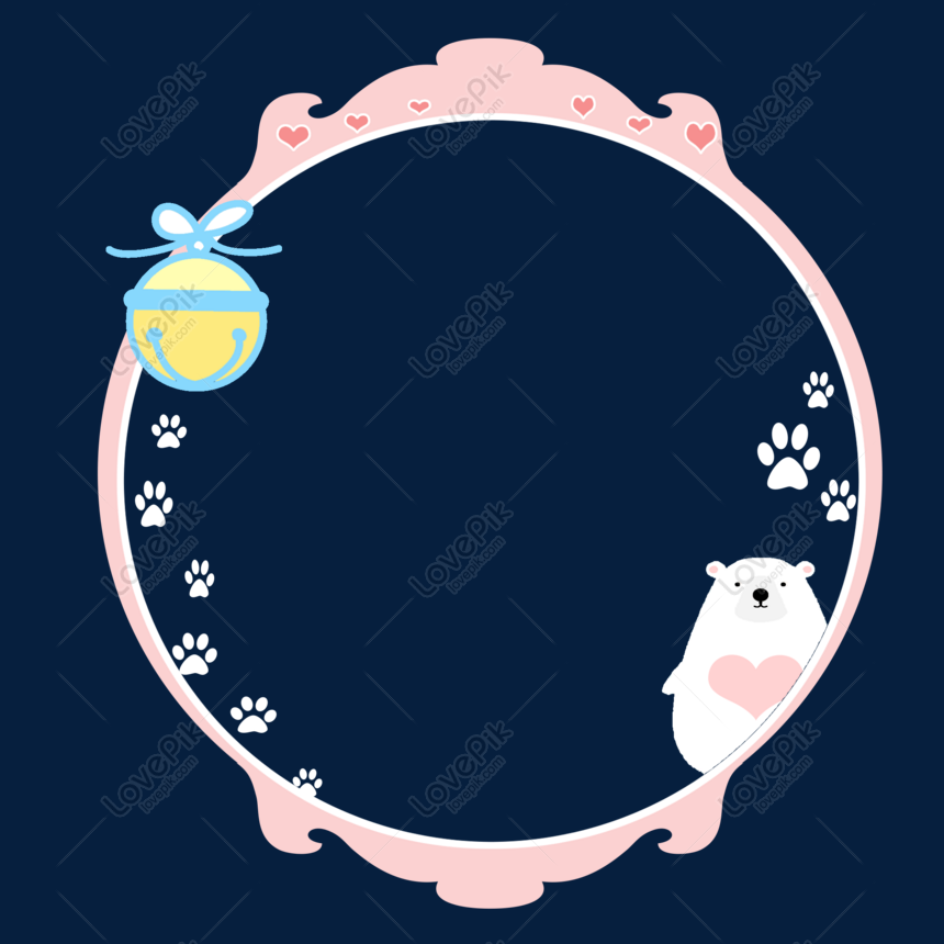 Hand Painted Pink Border Illustration PNG Picture And Clipart Image For ...