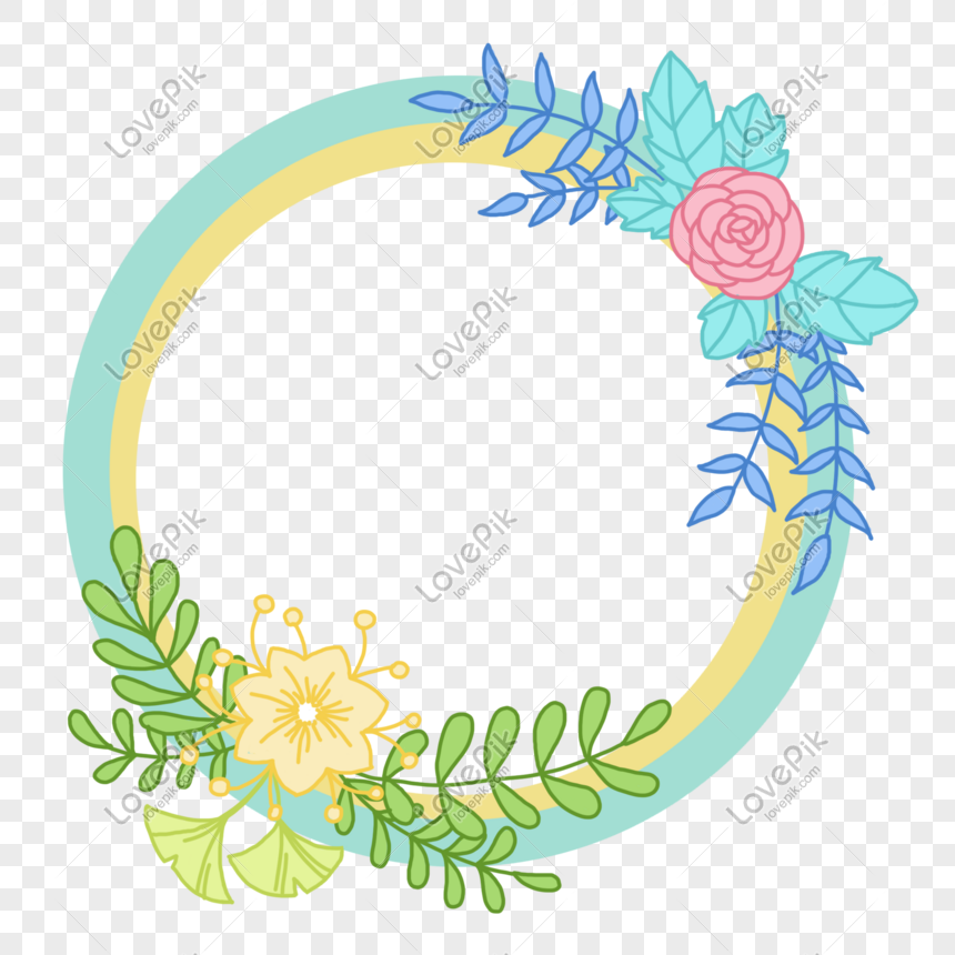 Hand Drawn Floral Ornament Title Frame PNG Picture And Clipart ...