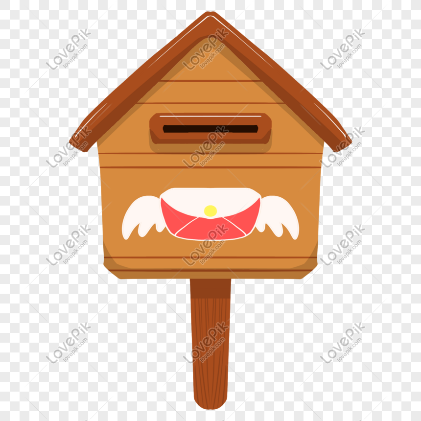 Ícone de desenho animado caixa de correio colorido engraçado