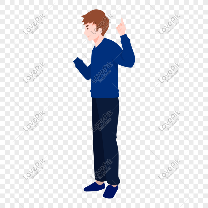 A Handsome Stylish And Healthy Cartoon Boy Free Buckle Material PNG Picture  And Clipart Image For Free Download - Lovepik | 611698835