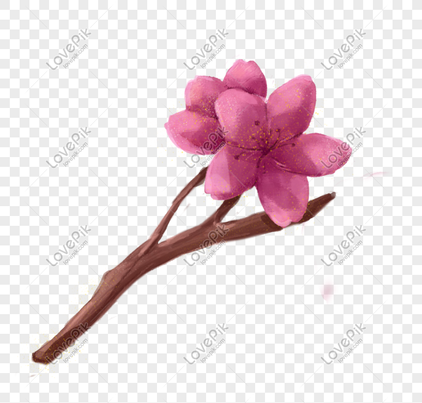 手描き紫色の桜の枝のイラストイメージ グラフィックス Id Prf画像フォーマットpsd Jp Lovepik Com