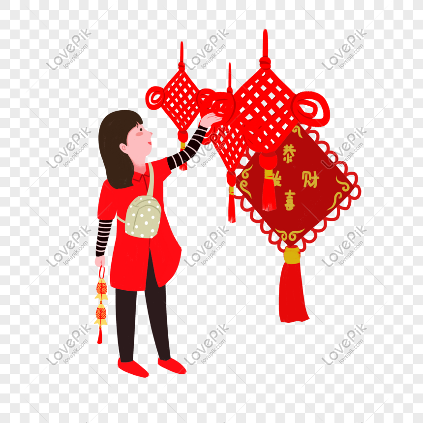 Chinese New Year, Buy New Year, Hand Drawn Illustration PNG White ...