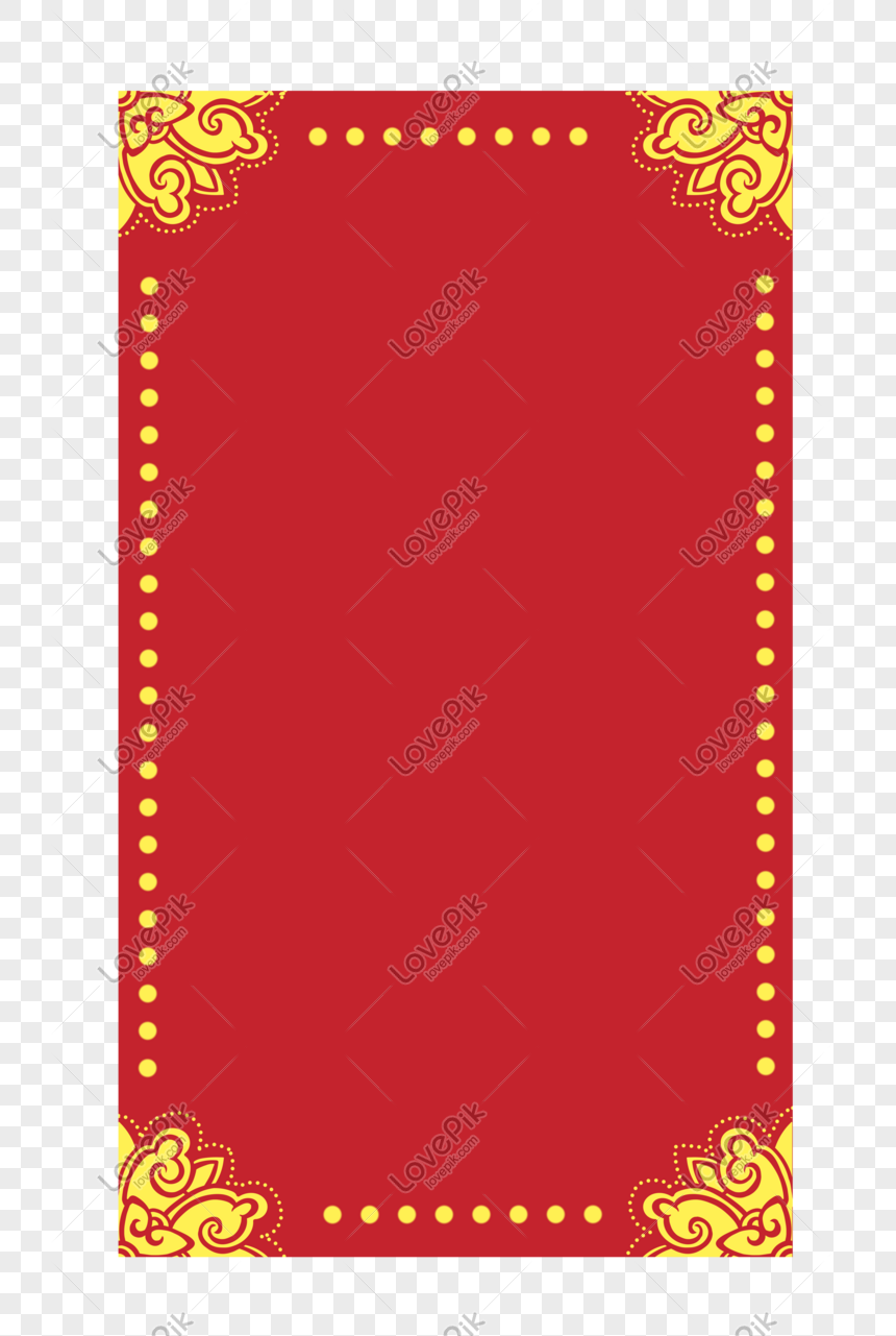 Chinese Style Red Festive Border Texture, Border, Red Border, Red 