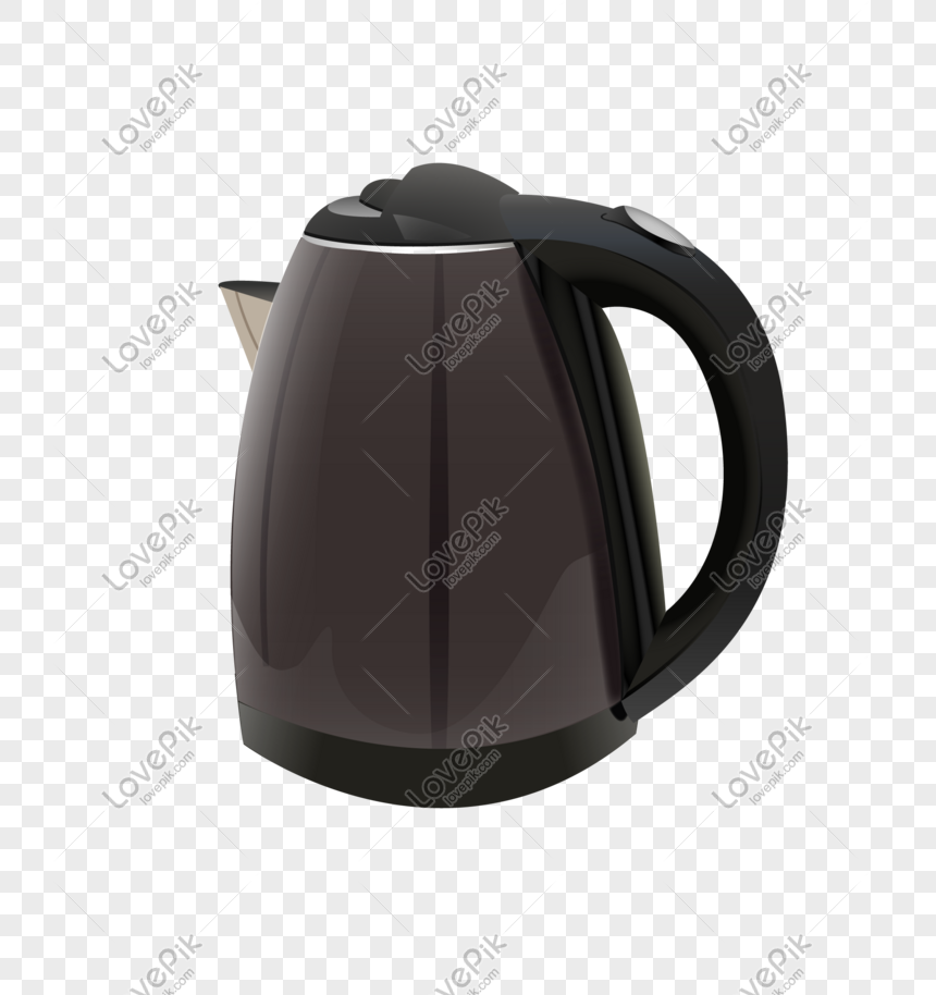 Чайник черный прозрачный