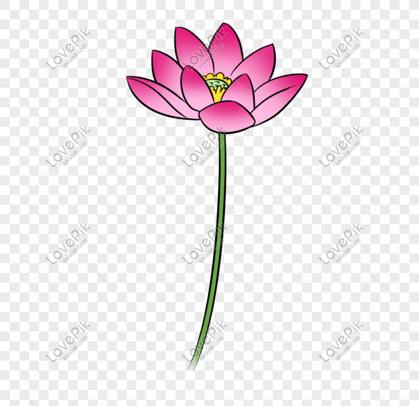 Chinese Style Pink Design Cartoon Plant Flower Free PNG And Clipart ...