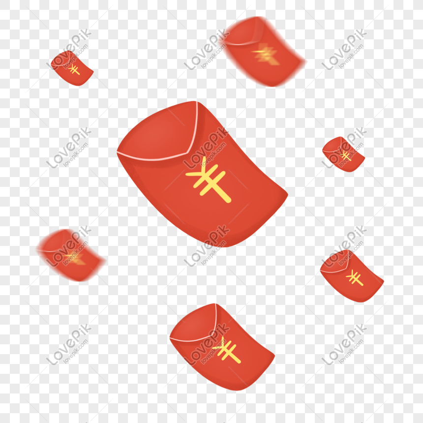 Red Envelope Chinese New Year Area Text For - Red Packet Cartoon Png,New  Word Icon - free transparent png images 