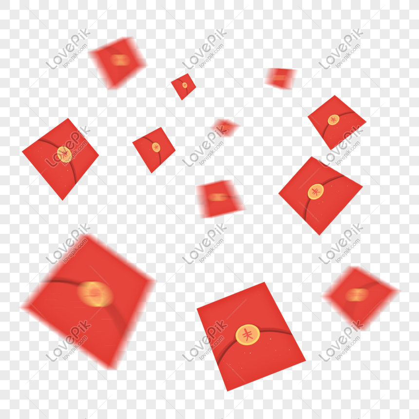 New Year Red Envelope Decoration Floating Png And Vector - Red Envelope Png,  Transparent Png , Transparent Png Image - PNGitem