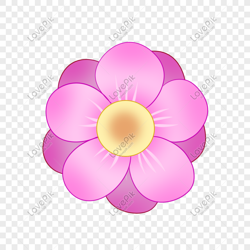 Flores De Color Rosa Violeta Simple Pintadas A Mano PNG Imágenes Gratis -  Lovepik