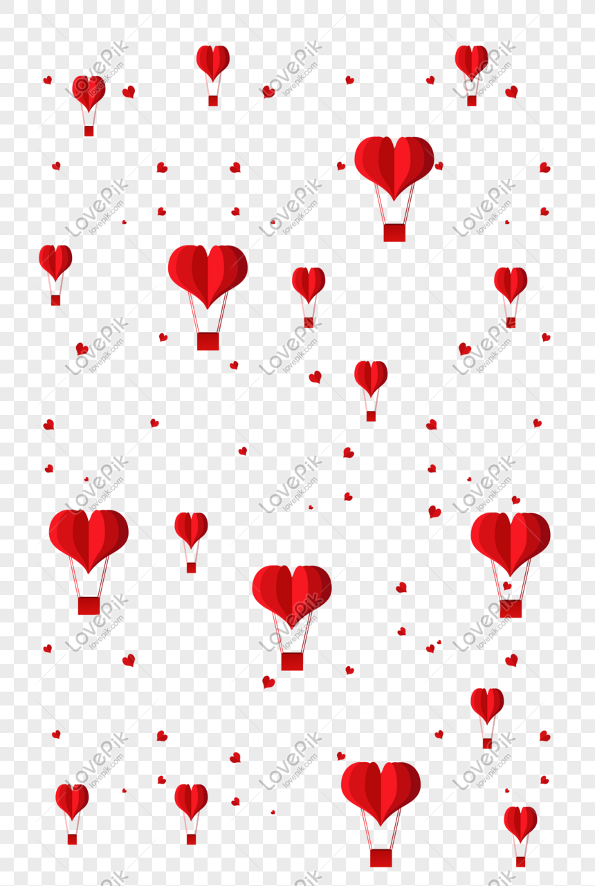 Red Hot Air Balloon Shading Illustration PNG Picture And Clipart Image ...