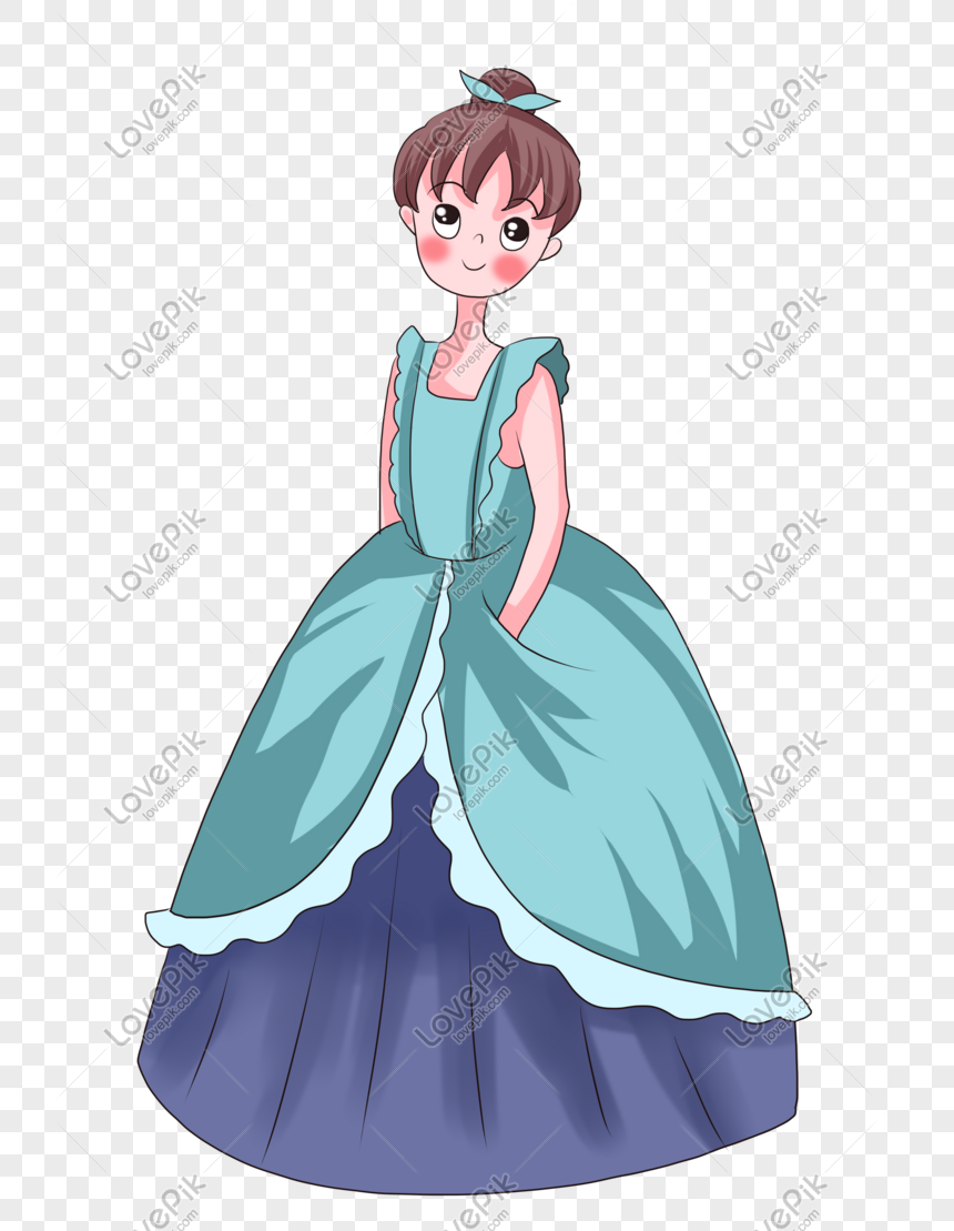 Chica Fresca Con Un Vestido De Princesa PNG Imágenes Gratis - Lovepik