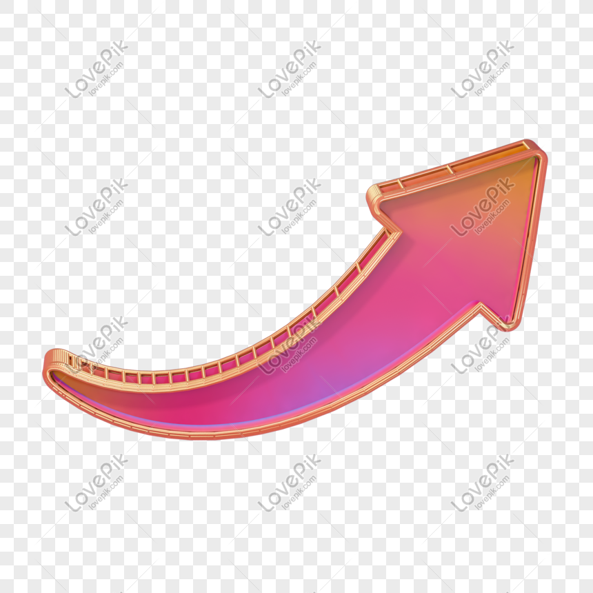 Creative Pink Gold C4d Arrow Decoration, Pink Gold, C4D, Creative ...