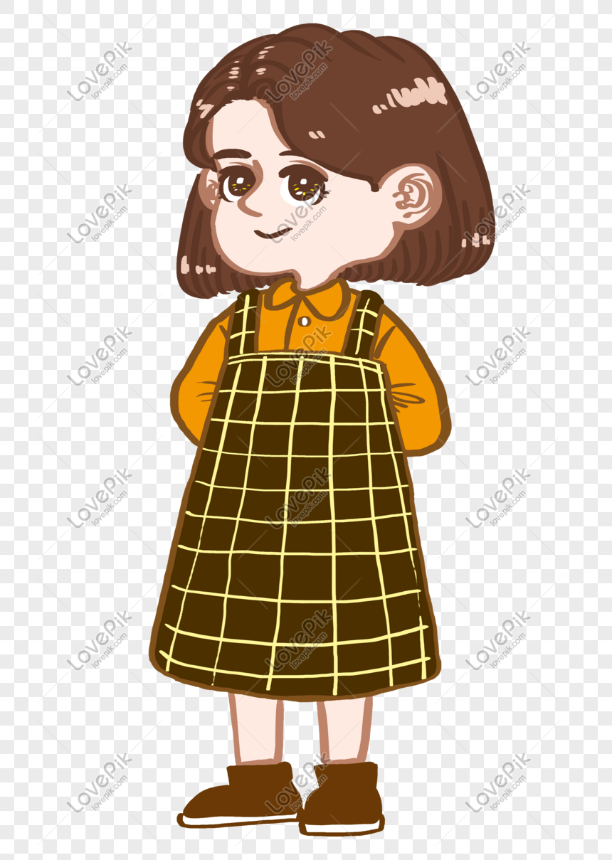 Girls Day Cute Shy Girl Little Fresh Cartoon Character PNG White  Transparent And Clipart Image For Free Download - Lovepik | 611708802