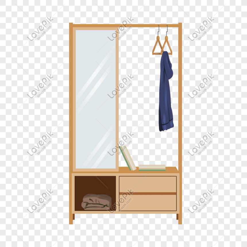Hand Drawn Wooden Cabinet Illustration Free PNG And Clipart Image For ...