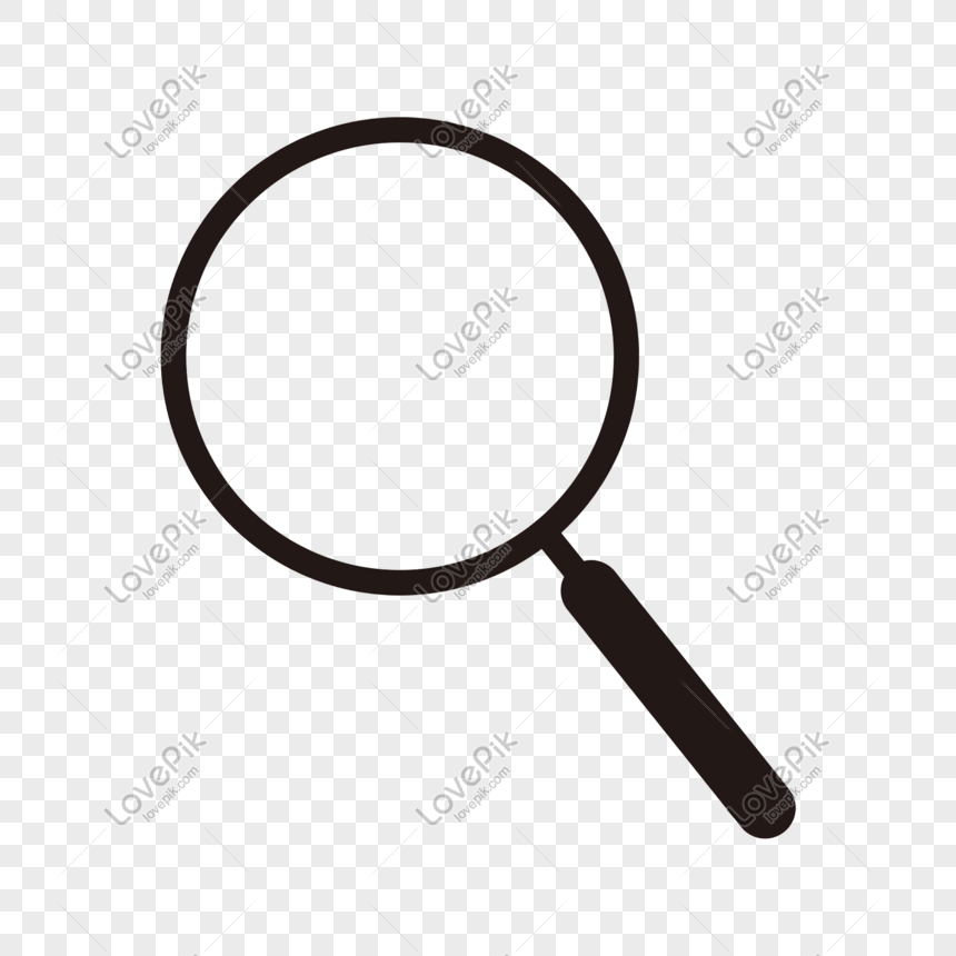 Cartoon minimalistic black magnifying glass icon, glasses icon, black glasses, icon png white transparent