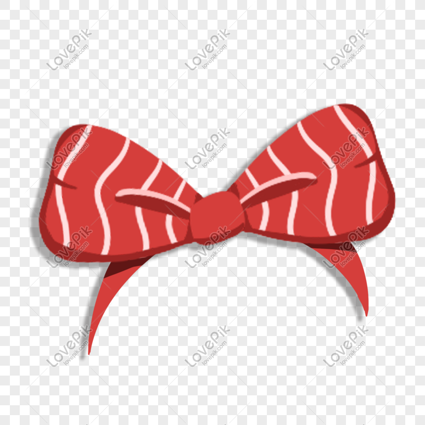 Hand Drawn Cartoon Red Bow Hair Clip Download PNG Picture And Clipart Image  For Free Download - Lovepik | 611700915