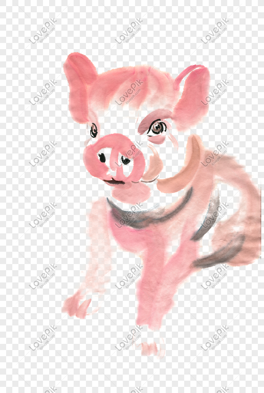 Cute Pig Ink Painting Png Free Materialイメージ グラフィックス Id Prf画像フォーマットpsd Jp Lovepik Com