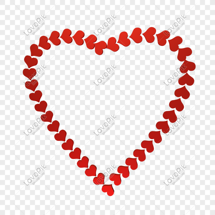 Red Bunch Of Peach Heart Shaped Hearts Png Image Picture Free Download Lovepik Com