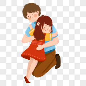 Two People Hug PNG Images With Transparent Background | Free Download On  Lovepik