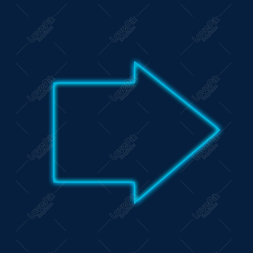 Tech Blue Arrow Decoration, Pointing Arrow, Design Arrow, Forward PNG ...