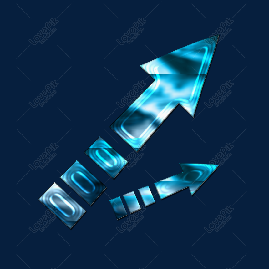 Tech Blue Arrow Decoration PNG Hd Transparent Image And Clipart Image ...