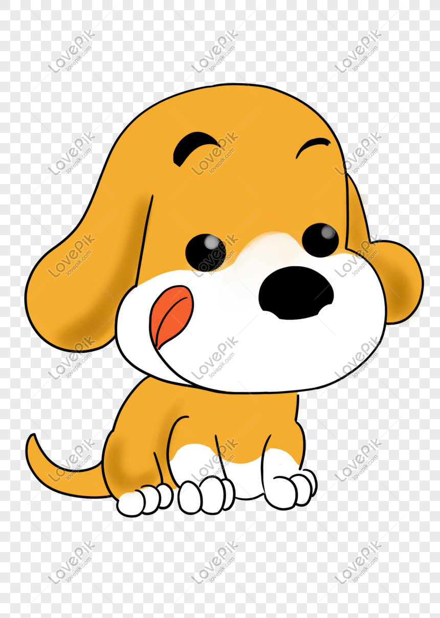 Hình hình họa Dễ Thương Con Chó Con Màu Vàng Minh Họa PNG Miễn Phí Tải Về -  Lovepik