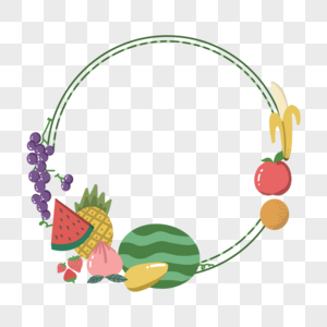 Simple Fruit Border PNG Images With Transparent Background | Free ...