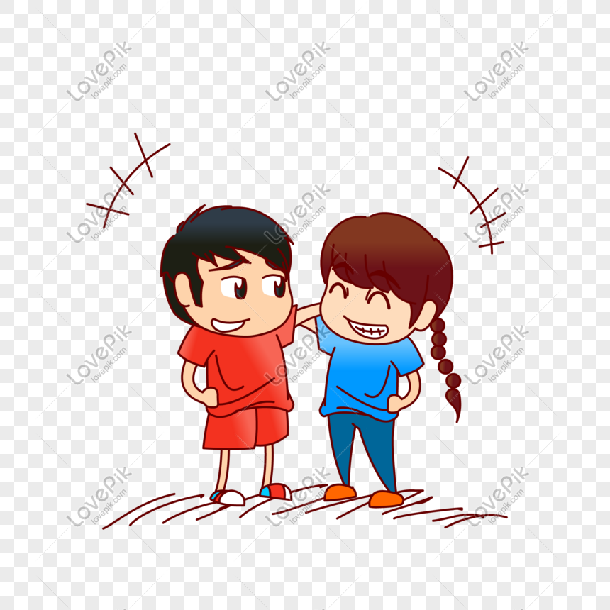 Little Boy And Girl Hugging PNG Transparent And Clipart Image For Free  Download - Lovepik | 611708056