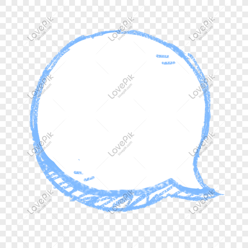 Hand drawn speech bubble cartoon dialog, Hand drawn, blue bubbles, blue png white transparent