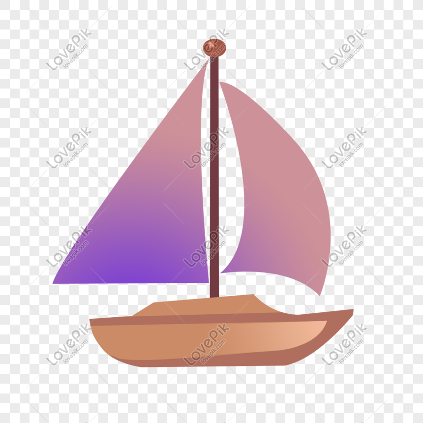 Cute Gradient Cartoon Hand Drawn Sailboat PNG Free Download And Clipart  Image For Free Download - Lovepik | 611709193