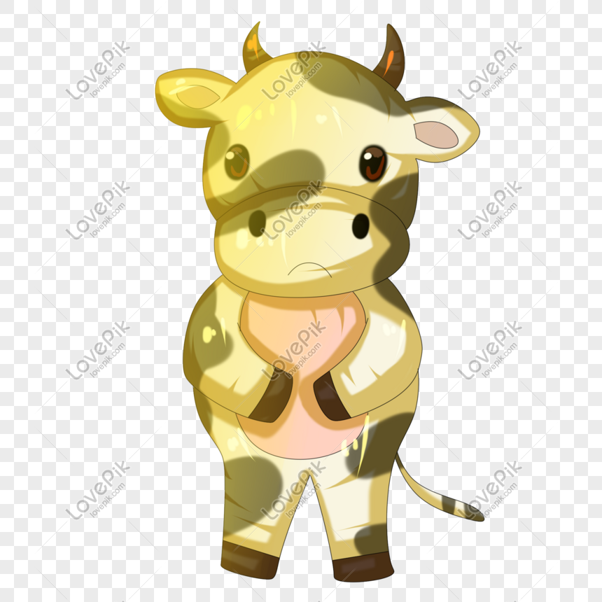 Happy Cow Hand Drawn Illustration PNG Image Free Download And Clipart Image  For Free Download - Lovepik | 611711811