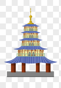 Leifeng Pagoda Illustrator PNG Images With Transparent Background ...