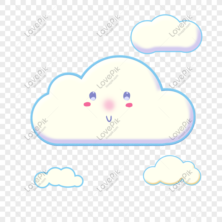 Hình ảnh Smiley Bầu Trời Mây Vẽ Tay Loạt Phim Hoạt Hình PNG Miễn ...