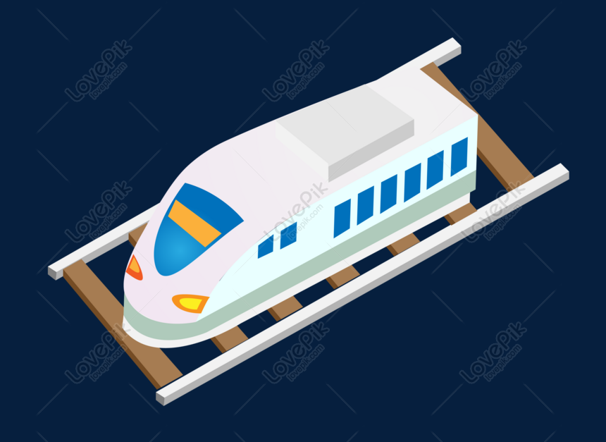 High Speed Train Clipart Hd PNG, Vehicle High Speed Rail Illustration, Hand  Draw, Cartoon, Traffic PNG Image For Free Download