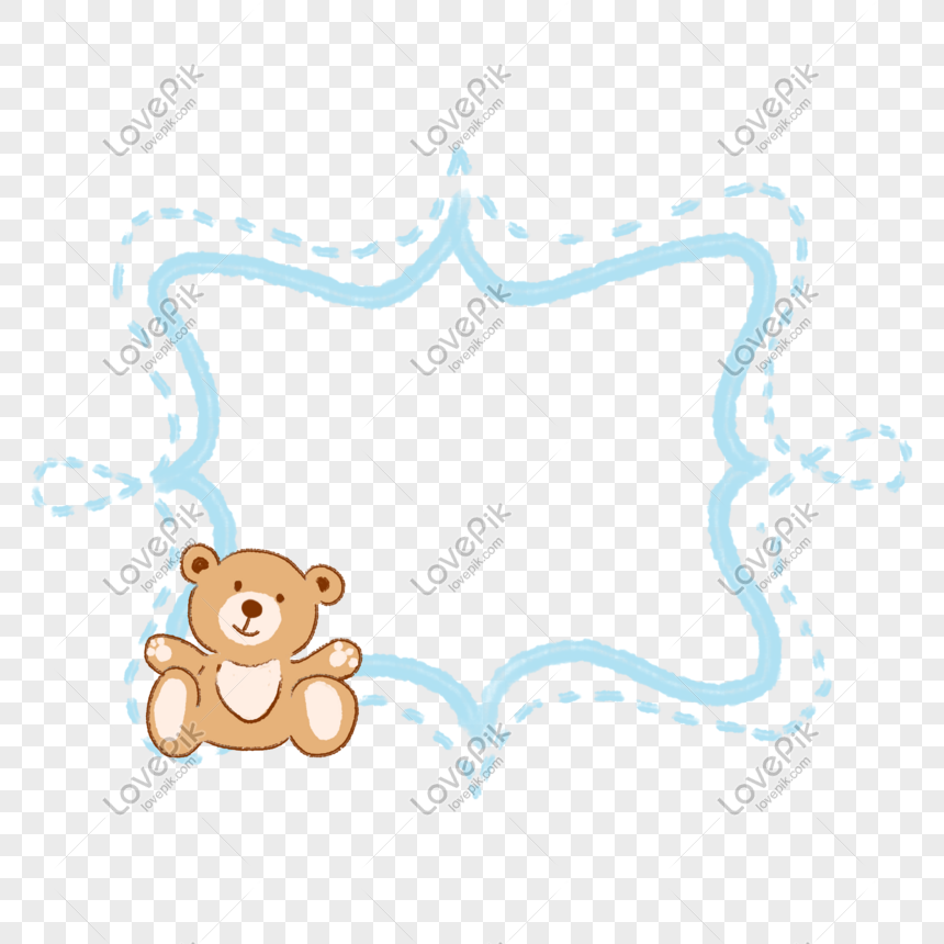 Bear Decoration Border PNG Images With Transparent Background | Free ...