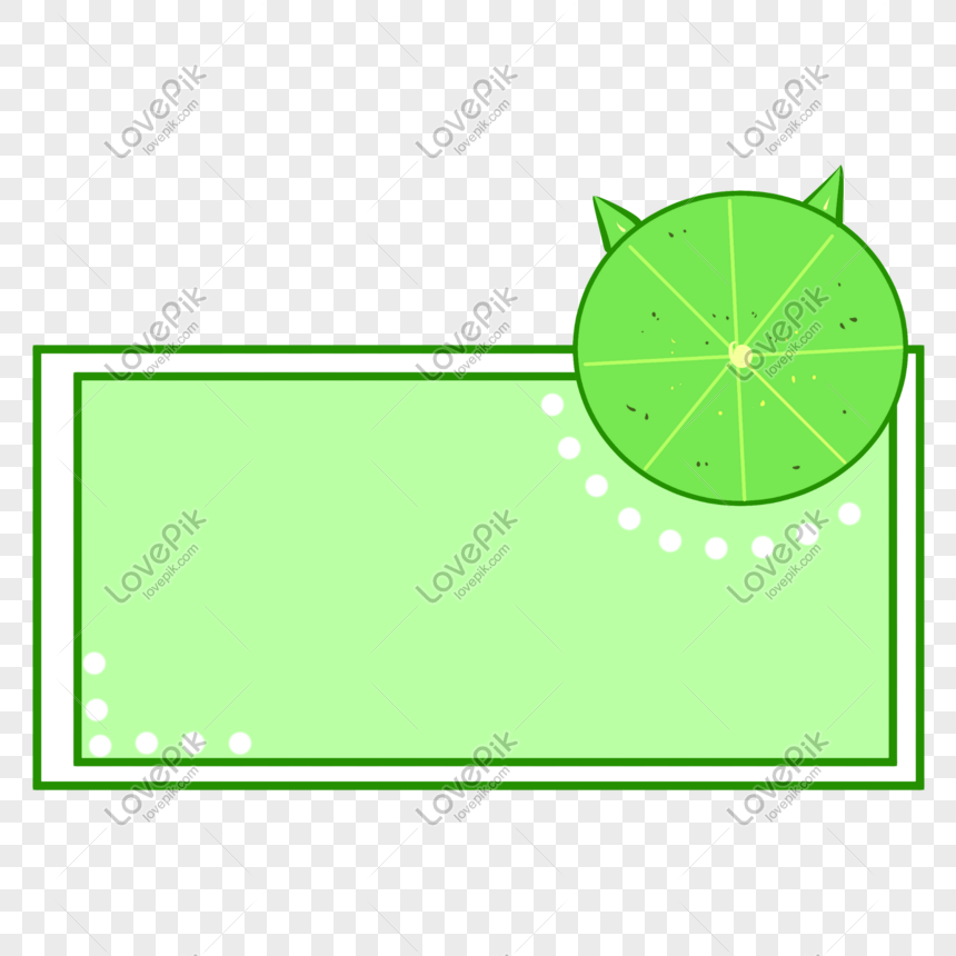 Green Fruit Frame Illustration Png Image Psd File Free Download Lovepik