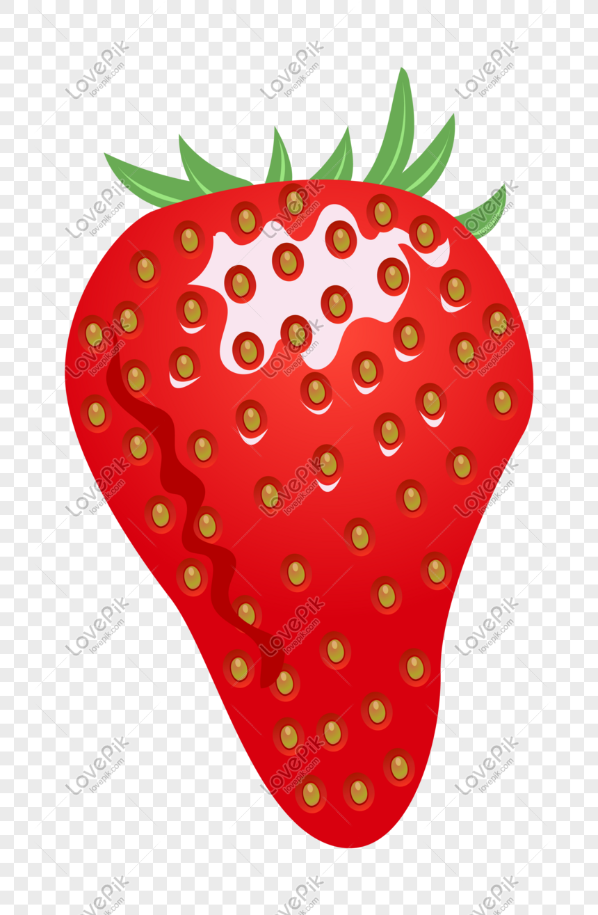 Ilustrasi Kartun Strawberry Yang Digambar Tangan PNG Grafik Gambar Unduh Gratis Lovepik